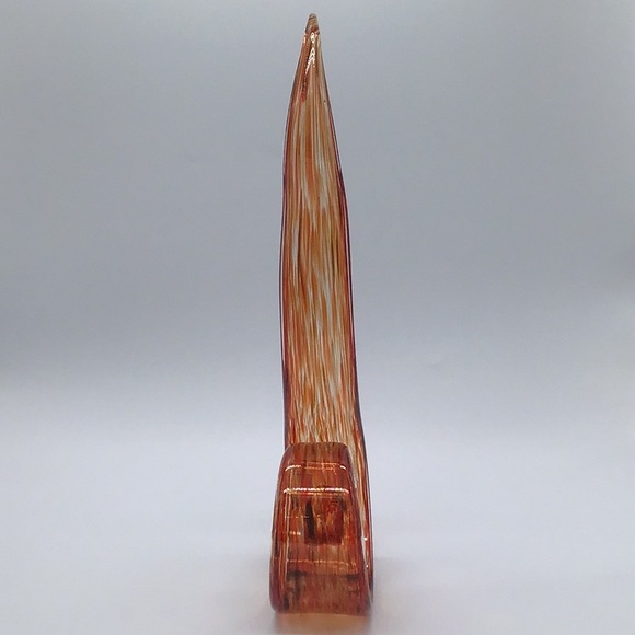 Art Glass Dancing Flame Sculpture Hand Blown - Picture 4 of 6